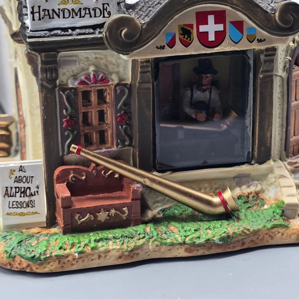 Lemax Village Alphorn Maker Caddington Village 35576 Christmas House 2013
